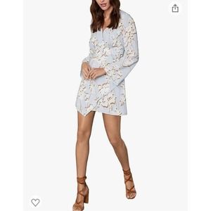BCBG Soft Blue Floral Cocktail Dress | Size XXS